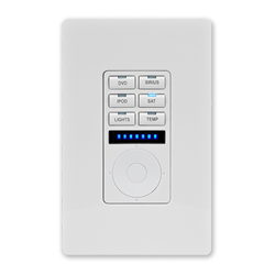 AMX MET-6NE-WH - Metreau 6-Button Ethernet Keypad with Navigation  White